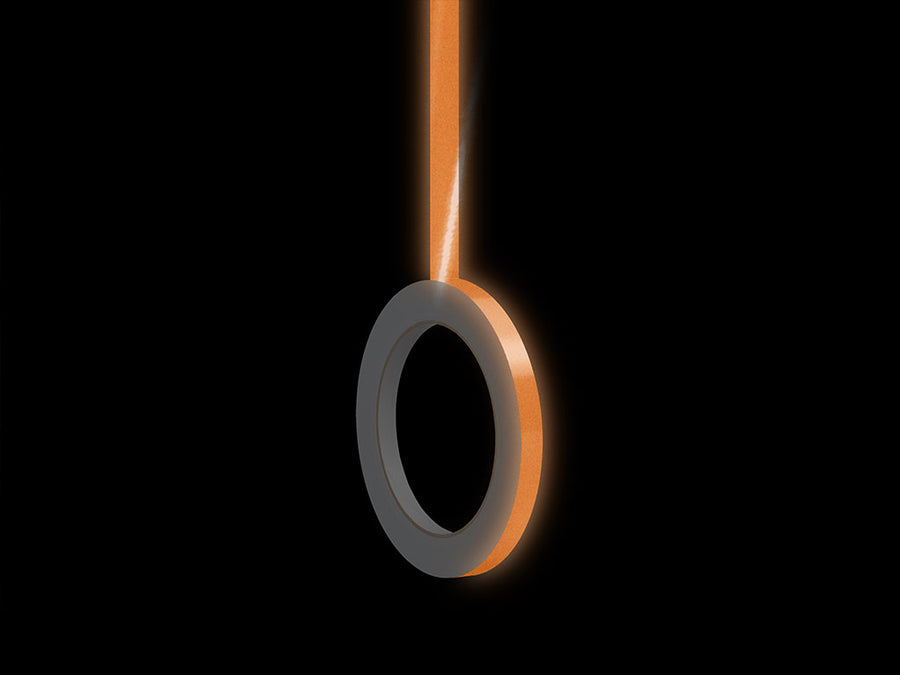 3M 680 Reflective Orange Pin Striping Nighttime View