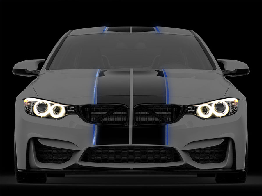 3M 680 Reflective Blue Pinstripe with Racing Stripes