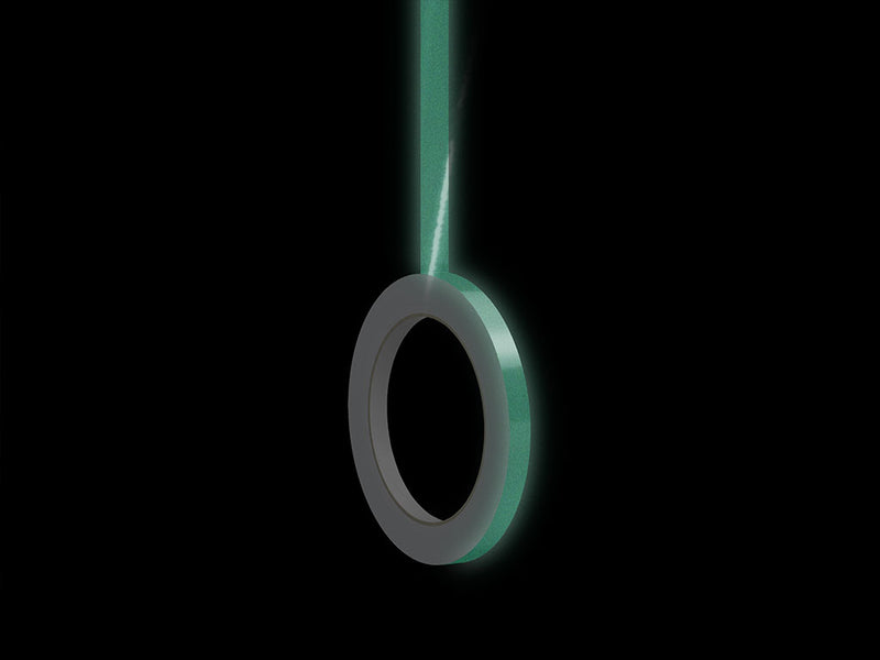3M 680 Reflective Green Pin Striping Nighttime View