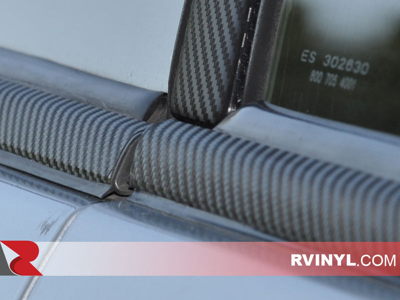 3M™ Series 1080 Black Carbon Fiber Wraps - Chrome Deletes