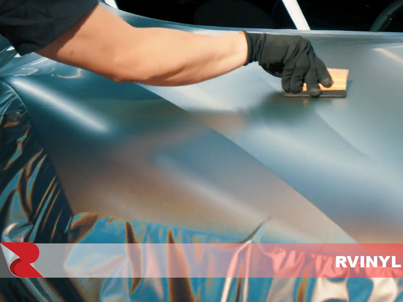 3M Satin Flip Psychedelic Wrap Film Series 2080 Complete Hood Wrap