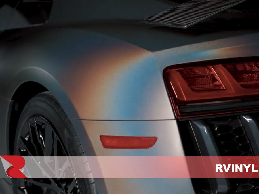 Satin Flip Psychedelic Rear Bumper Wrap