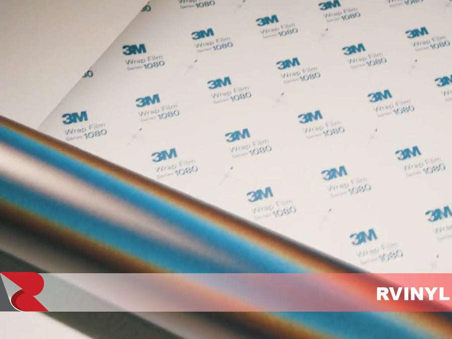 3M 2080 Satin Flip Psychedelic Wrap Film Series with Bubble Free Release Liner