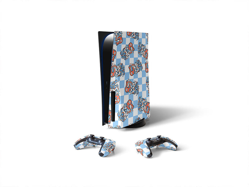 60s style Sony PS5 DIY Skin