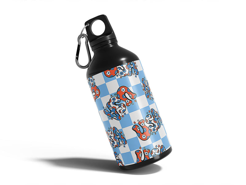 60s style Water Bottle DIY Stickers