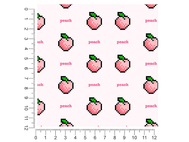 8-bit bites fruit 1ft x 1ft Craft Sheets