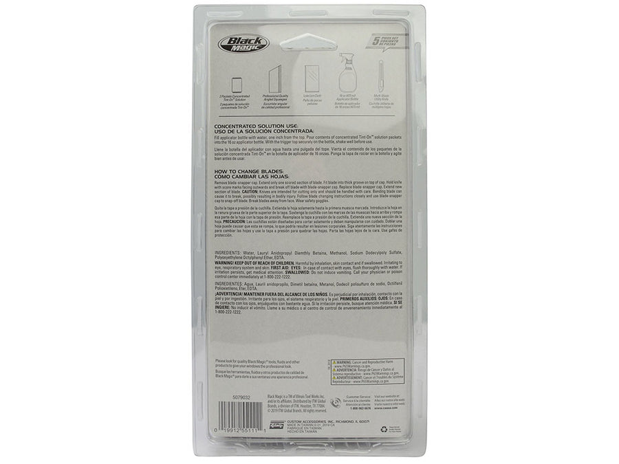 Black Magic Window Tint Kit Application Instructions