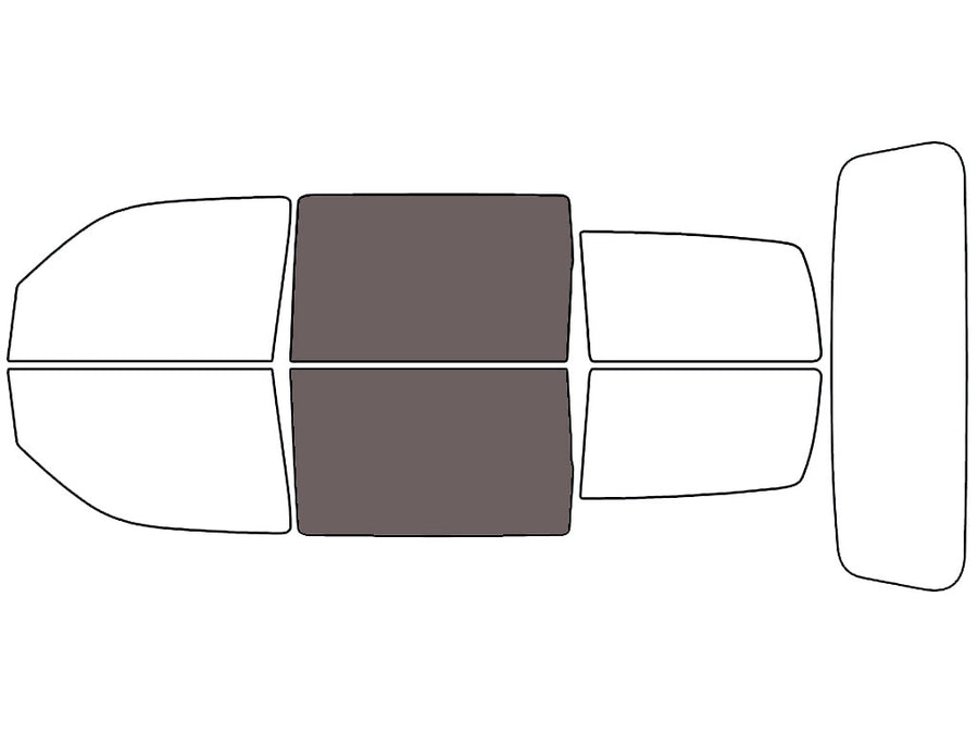 Avery Dennison™ Dodge Nitro 2007-2011 NR Nano Ceramic IR Precut Window Tint - Back