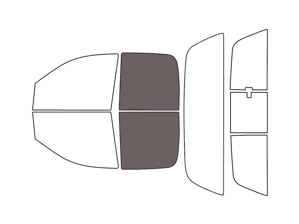 Avery Dennison™ Dodge Ram 2002-2008 NR Nano Ceramic IR Precut Window Tint (4 Door Quad Cab) - Back