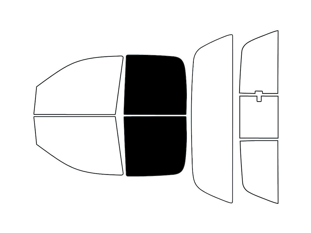 Avery Dennison™ Dodge Ram 2002-2008 NR Nano Ceramic IR Precut Window Tint (4 Door Quad Cab) - Back