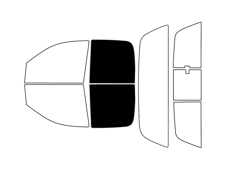 Avery Dennison™ Dodge Ram 2002-2008 HP Pro Precut Window Tint (4 Door Quad Cab) - Back