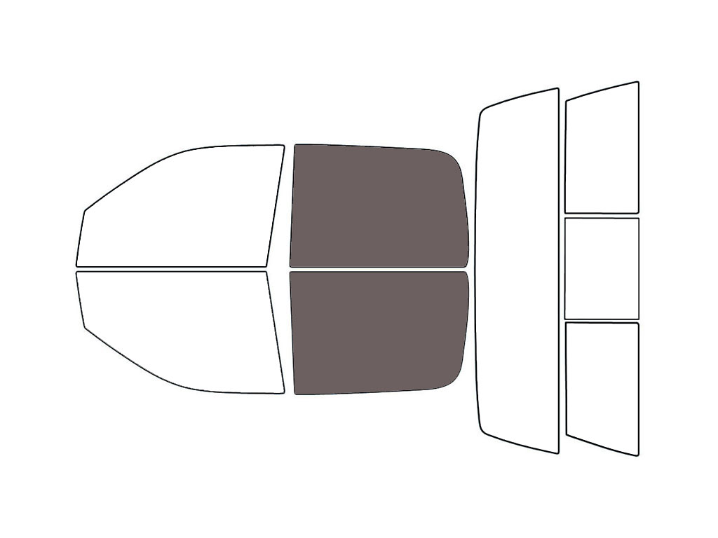 Avery Dennison™ Dodge Ram 2009-2018 NR Nano Ceramic IR Precut Window Tint (4 Door Crew / Mega Cab) - Back