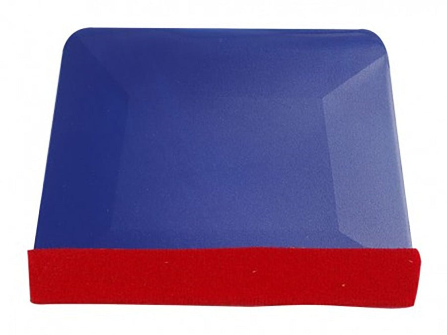 Hexis™ MARBLEU Blue Vinyl Squeegee with Red Felt