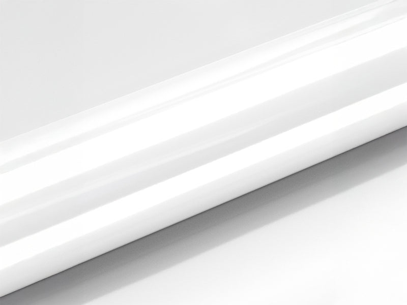 Color swatch of Hexis HXONE Super Gloss Supreme White Vinyl Wrap HXONE100