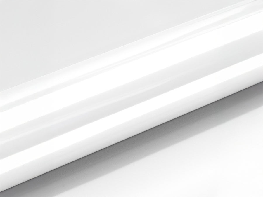 Color swatch of Hexis HXONE Super Gloss Supreme White Vinyl Wrap HXONE100