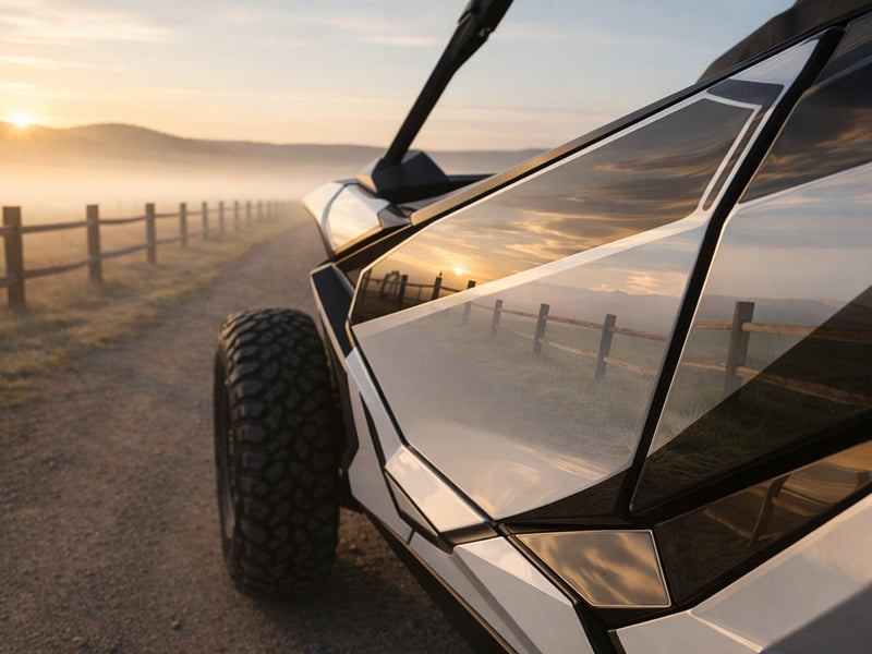 Polaris RZR Pro XP wrapped in Super Gloss HXONE™ Supreme White wrap film HXONE100
