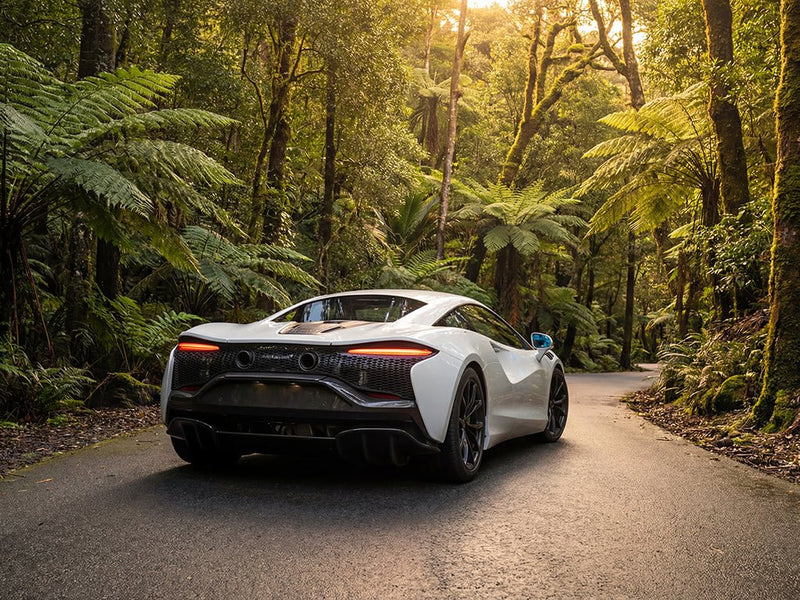 DIY McLaren GT wrapped in Gloss HX20000 Polar White car wrap film HX20001B
