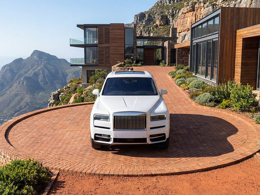 Rolls-Royce Cullinan wrapped in Hexis Gloss HX20000 Lapland White car wrap film HX20002B