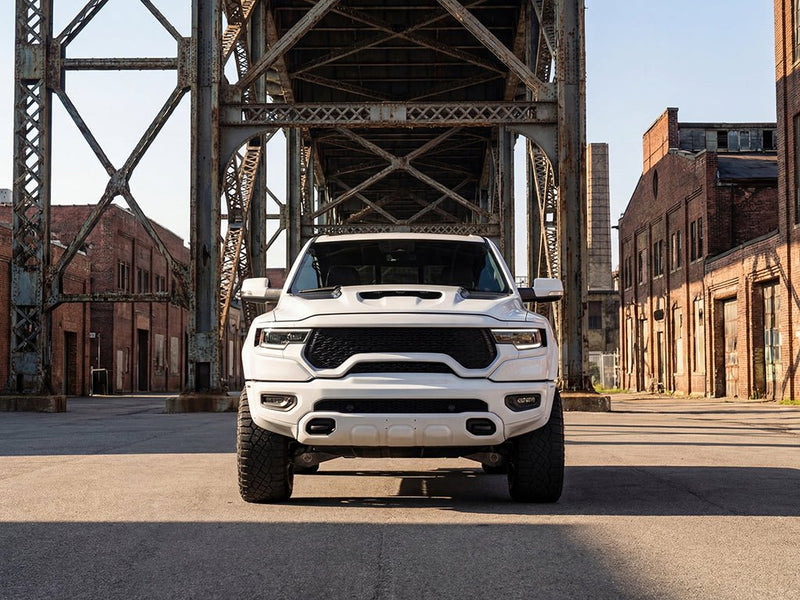 DIY Ram 1500 wrapped in Gloss HX20000 Glacier White restyling film HX20003B