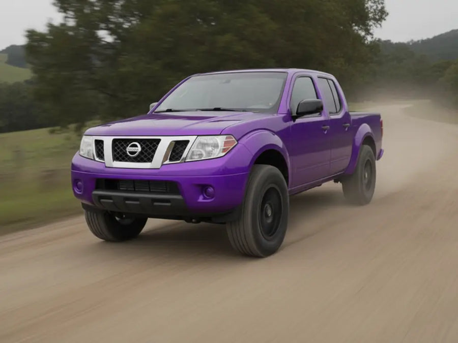 Nissan Frontier wrapped in Gloss HX20000 Plum Violet vinyl wrap HX20008B