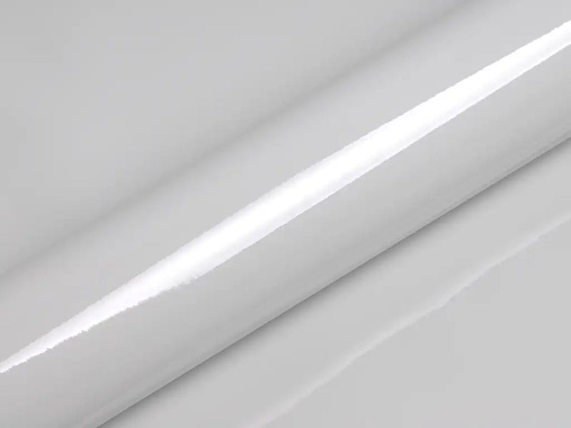 Color swatch of Hexis HX20000 Gloss Mountain Peak White Vinyl Wrap HX20012B