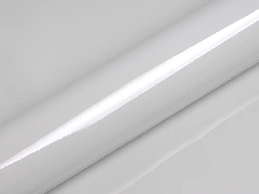 Color swatch of Hexis HX20000 Gloss Mountain Peak White Vinyl Wrap HX20012B