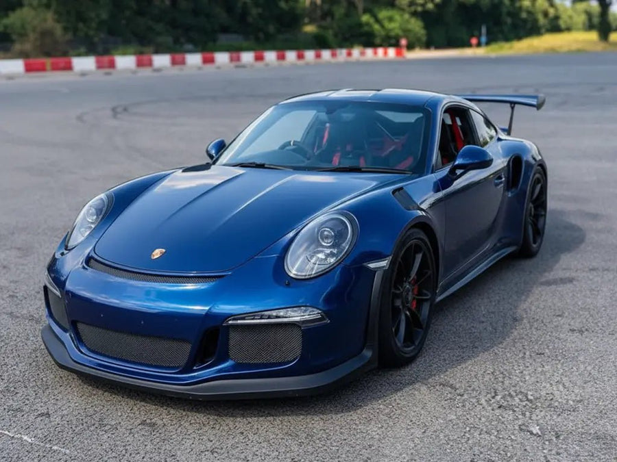 DIY Porsche 911 GT3 wrapped in Gloss HX20000 Firmament Blue wrap film HX20033B