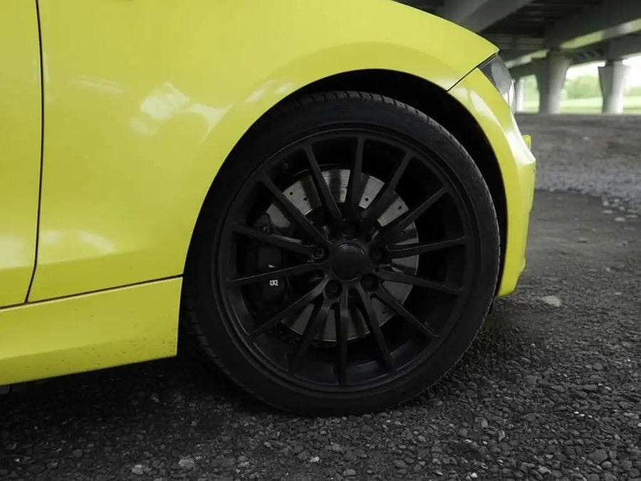 DIY Audi S3 wrapped in Matte HX20000 Lemon Yellow wrap film HX20108M