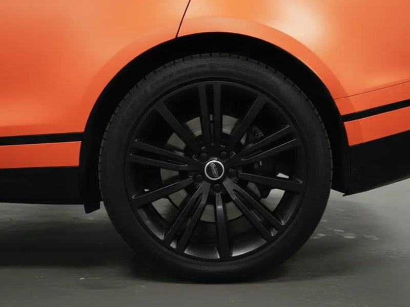 DIY Land Rover Range Rover wrapped in Matte HX20000 Mandarin Red restyling film HX20165M