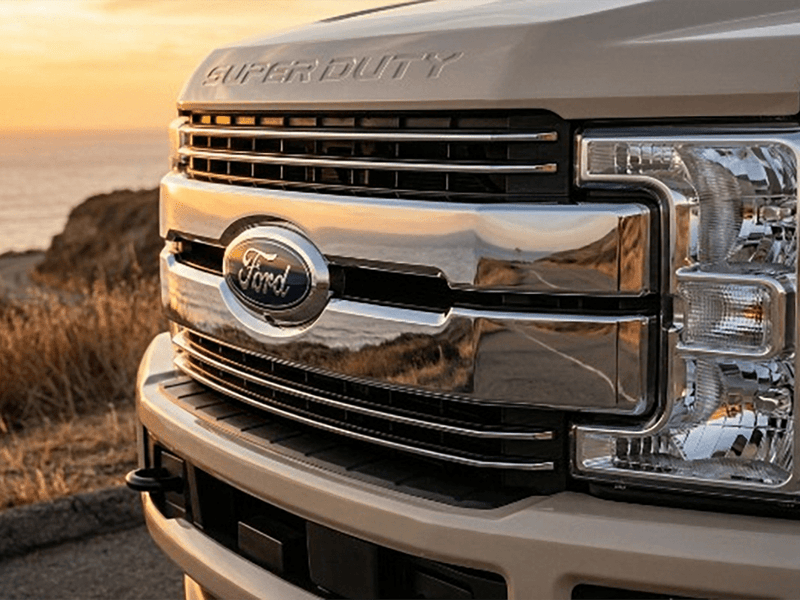 Ford Super Duty wrapped in Hexis Super Gloss HXONE™ Desert Beige car wrap film HXONE202