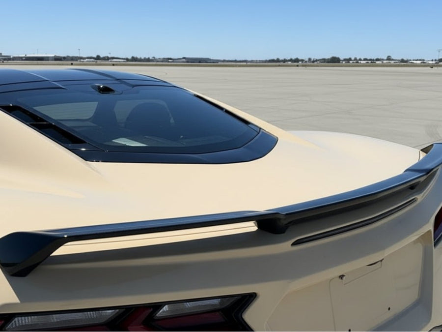 Chevrolet Corvette wrapped in SuperGloss HXONE™ Desert Beige automotive vinyl film HXONE202
