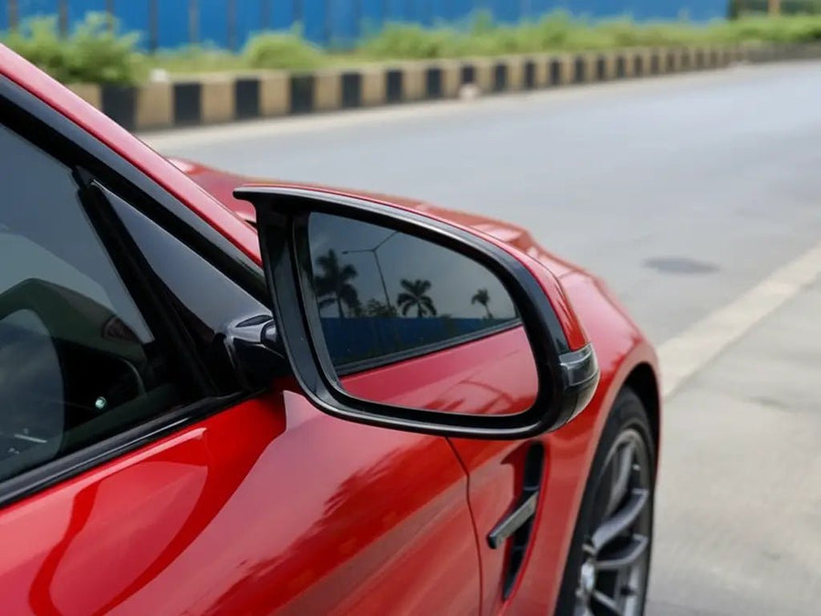 DIY BMW M4 wrapped in Gloss HX20000 Cardinal Red wrap film HX20200B