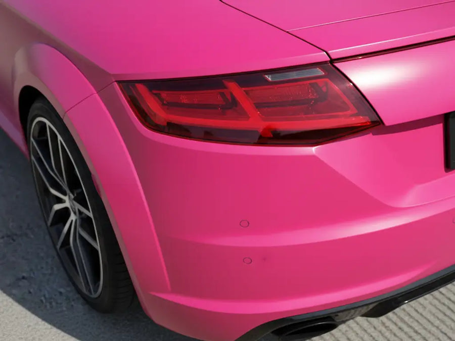 Audi TT wrapped in Matte HX20000 Fuchsia restyling film HX20220M