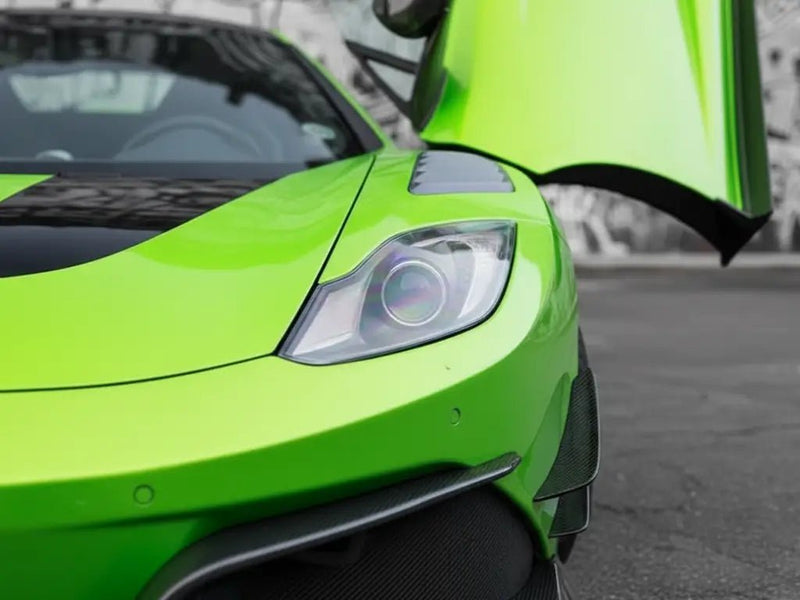 DIY Lamborghini Aventador wrapped in Gloss HX20000 Wasabi Green wrap film HX20228B