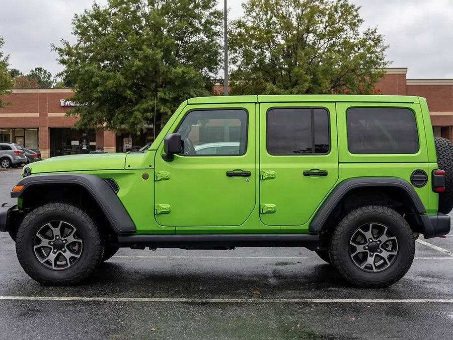 Jeep Wrangler wrapped in Matte HX20000 Wasabi Green car wrap film HX20375M