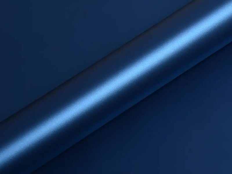 Color swatch of Hexis HX20000 Satin Metallic Celestial Blue Vinyl Wrap HX20236S