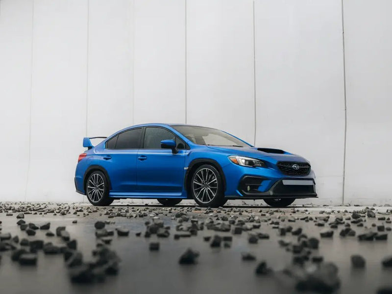 Subaru WRX wrapped in Satin HX20000 Metallic Celestial Blue vinyl wrap HX20236S