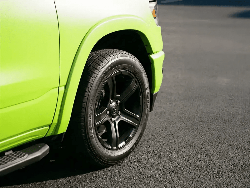 Toyota 4Runner wrapped in Satin HX20000 Acid Green automotive vinyl film HX20266S