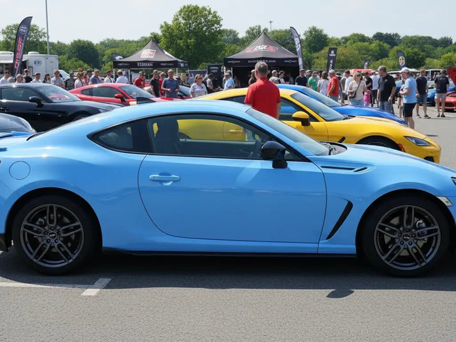 Toyota GR86 wrapped in Gloss HX20000 Niagara Blue wrap film HX20284B