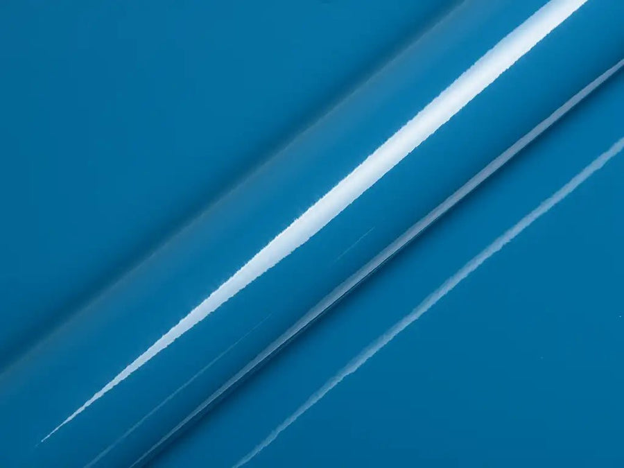 Color swatch of Hexis HX20000 Gloss Pigeon Blue Vinyl Wrap HX20315B