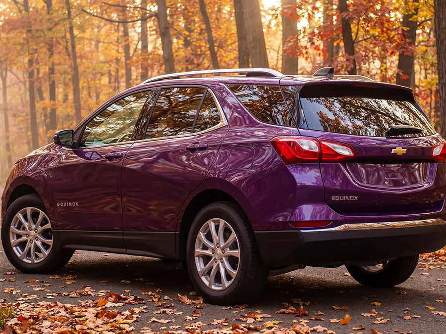 Chevrolet Equinox wrapped in Gloss HX20000 Elderberry Purple vinyl wrap HX20352B