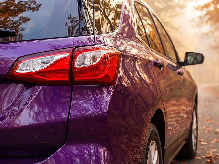 DIY Car wrapped in Gloss HX20000 Elderberry Purple wrap film HX20352B
