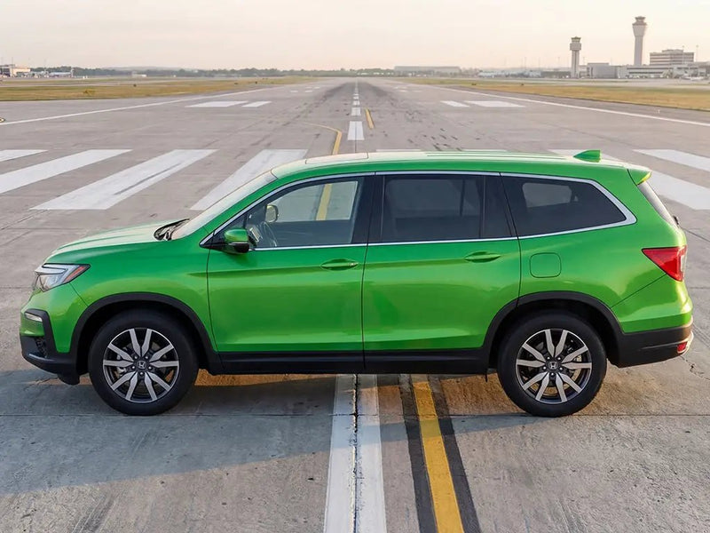 DIY Honda Pilot wrapped in Gloss HX20000 Apple Green wrap film HX20369B