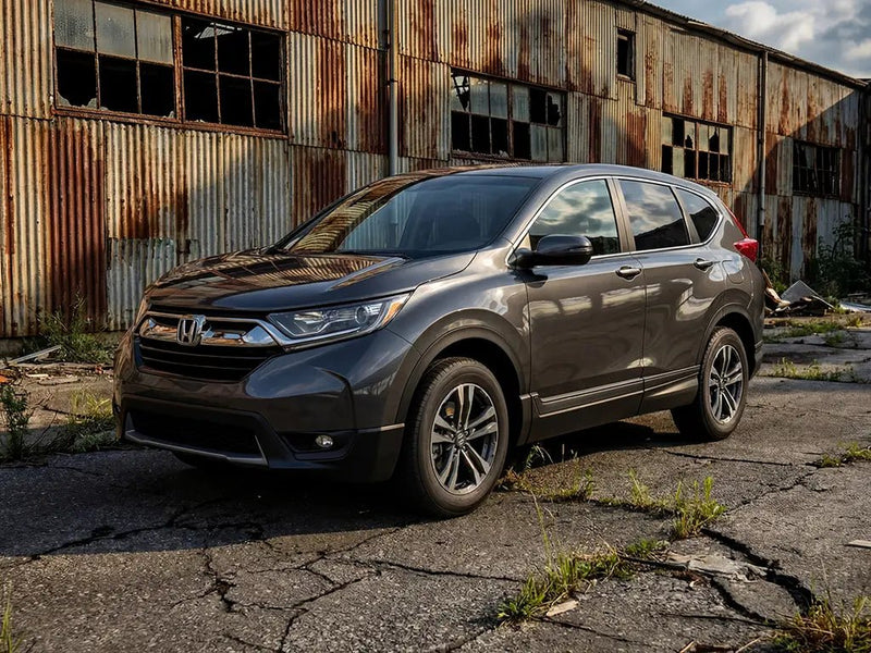 Honda CR-V wrapped in Hexis Gloss HX20000 Dark Grey wrap film HX20432B