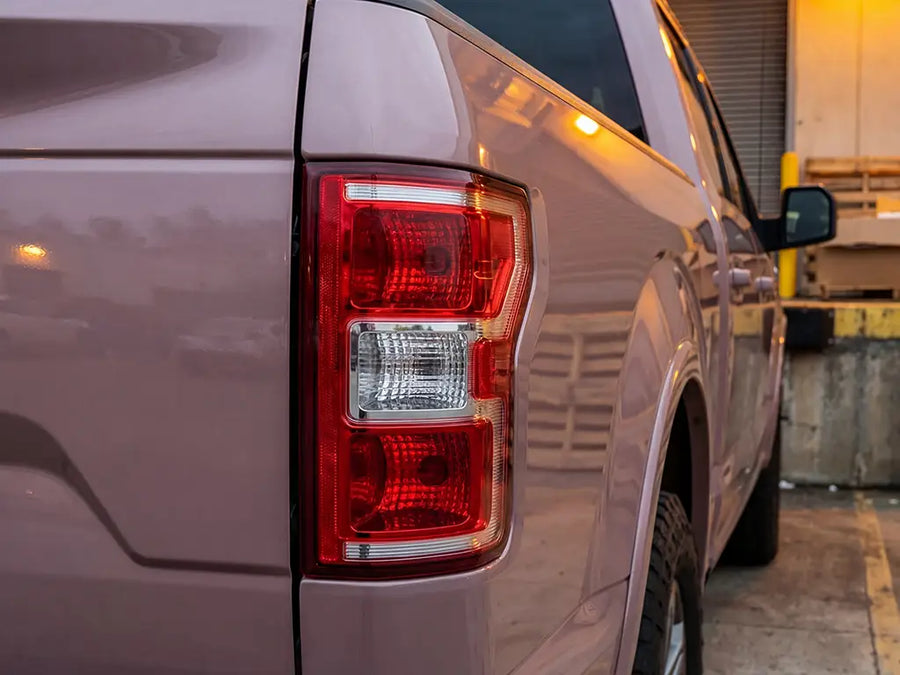 DIY Ford F-150 wrapped in Gloss HX20000 Metallic Cinder Rose car wrap film HX20437B
