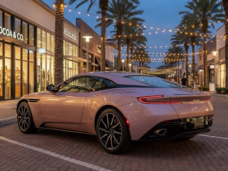 DIY Aston Martin DB11 wrapped in Gloss HX20000 Metallic Cinder Rose vinyl wrap HX20437B