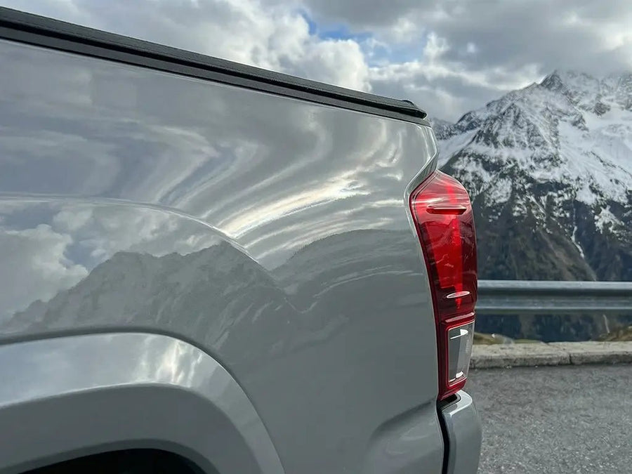 DIY Toyota Hilux wrapped in Gloss HX20000 Pearl Grey wrap film HX20445B