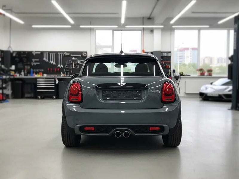 MINI Cooper wrapped in Gloss HX20000 Elephant Grey wrap film HX20446B