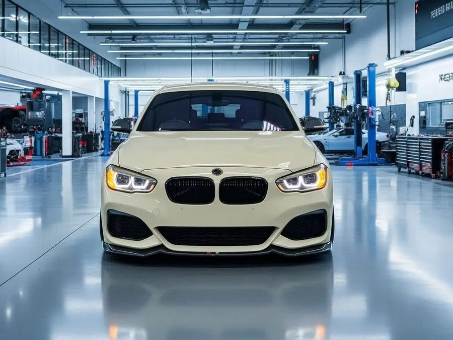 DIY BMW 1 Series wrapped in Gloss HX20000 Ivory vinyl wrap HX20468B