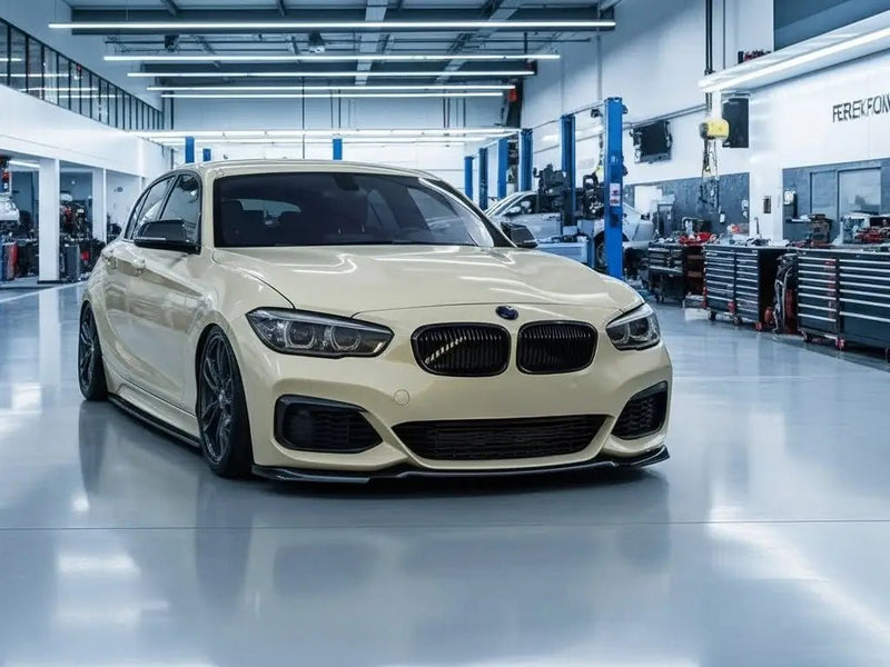 DIY BMW 1 Series wrapped in Gloss HX20000 Ivory restyling film HX20468B